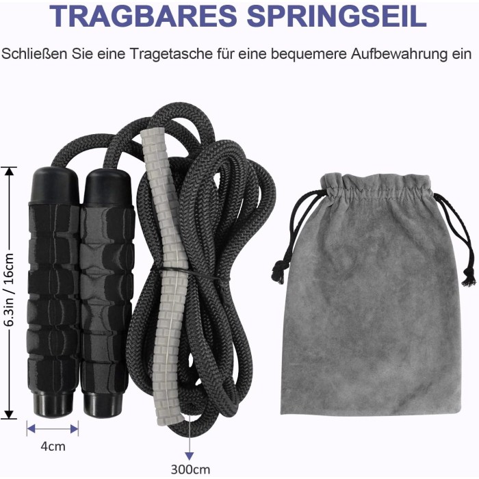Cirycase Springseil 3m Frei Einstellbares And Langlebiges Seilspringen 